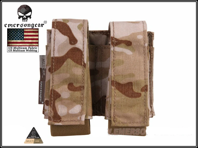 MCAD EMERSONGEAR LBT Стиль 40 мм двойной чехол охотничий военный страйкбол Пейнтбол Molle Чехол боевой тактический Мультикам чехол - Цвет: MCAD