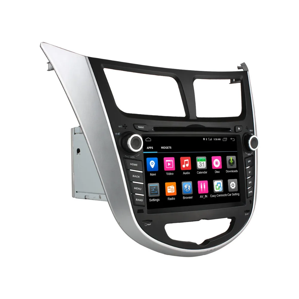 Ownice c500 4 Core 2 ГБ RAM Android 6.0 din dvd плеер АВТОМОБИЛЯ для Hyundai Solaris Verna i25 Accent Attitude Blue 2011 2012 GPS