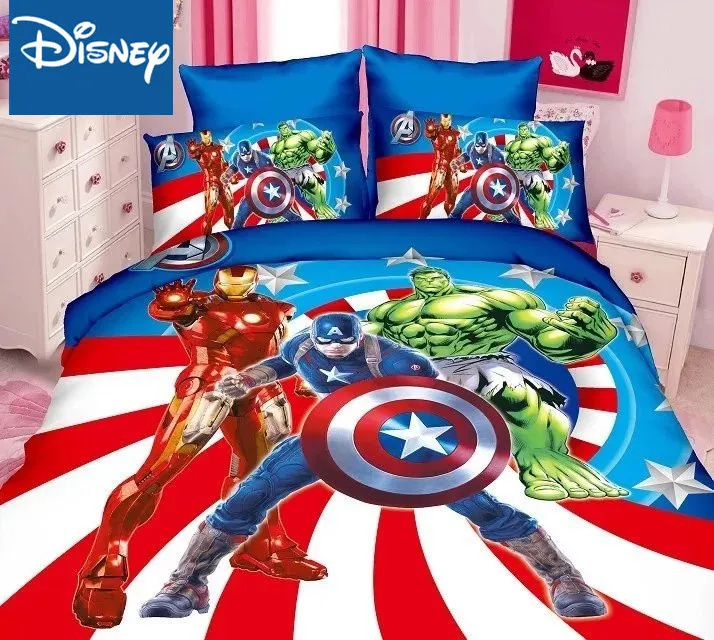 Комплект постельного белья Disney Marvel одноразмерное украшение для спальни