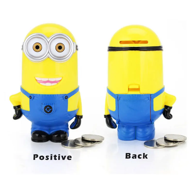 Hot! Little Yellow Man Piggy Bank Funny Lovely Money Box High Quality Plastic Cartoon Minions Tirelire | Дом и сад