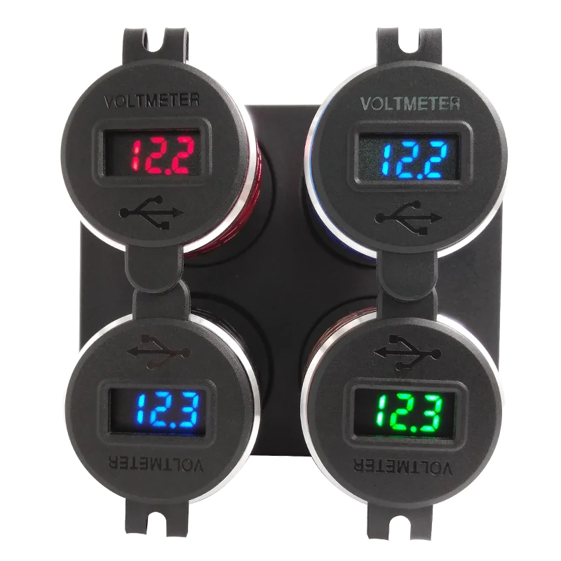 4.2A EU двойное USB зарядное устройство для мотоцикла 12 24V скутер мото адаптер