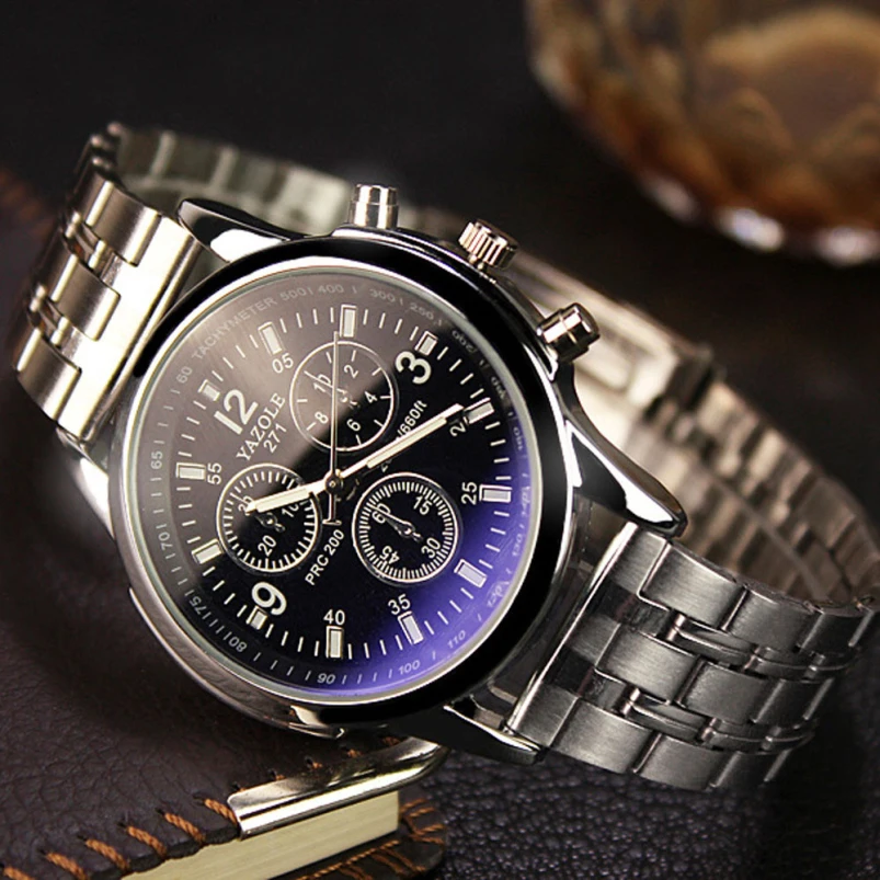 Топ мужские часы люксовый бренд Мужские кварцевые Аналоговые электронные