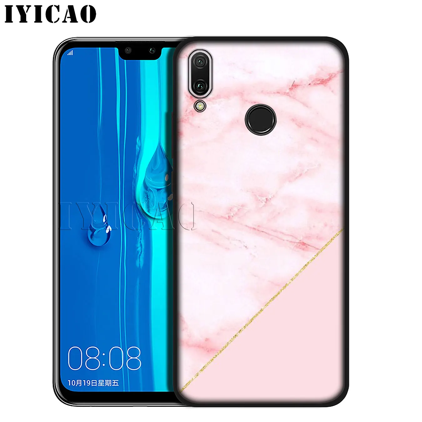 IYICAO розовый мрамор Новинка Fundas Мягкий силиконовый чехол для телефона Huawei Mate 30 20 10