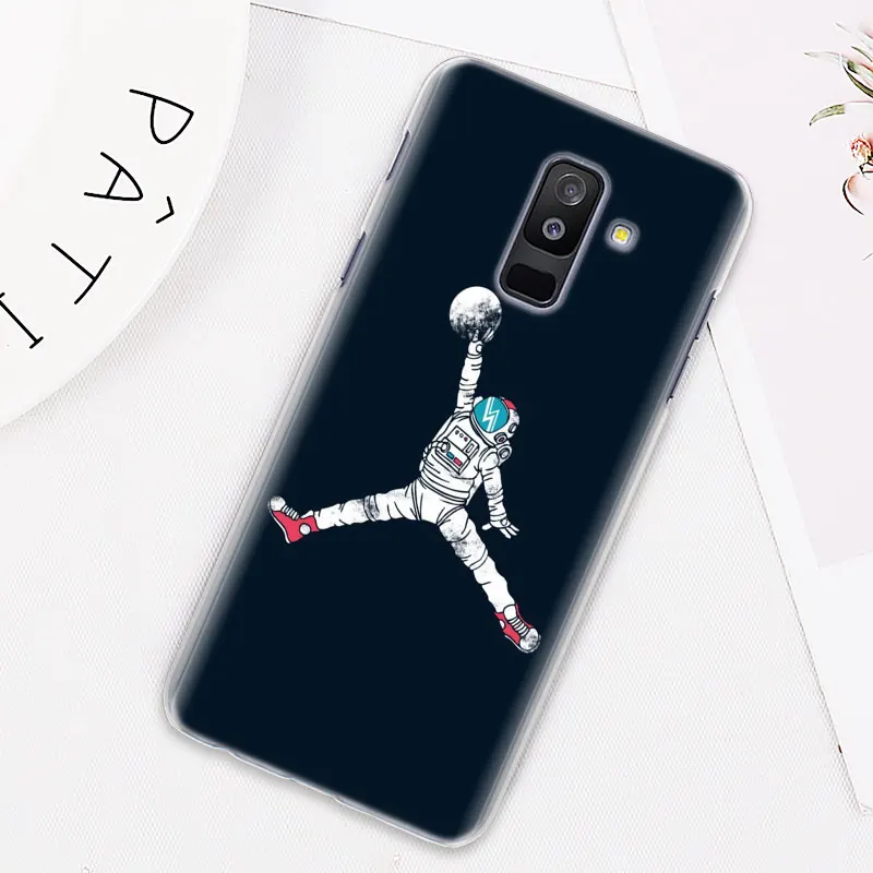 Пространство баскетбольный Бросок в кольцо чехол для samsung Galaxy J4 J6 плюс J3 J5 J6 J7 J8 C2 Core J5 J7 премьер Футляр для телефона