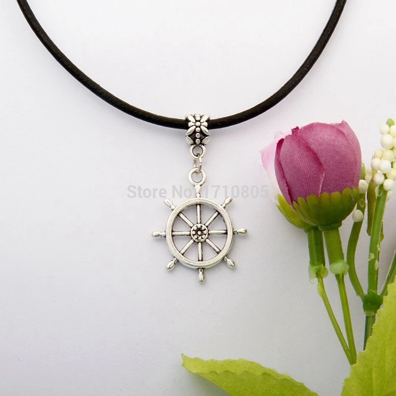 Лидер продаж 10 шт./лот древнее серебро сердце лошадь купальник якорь руль голова