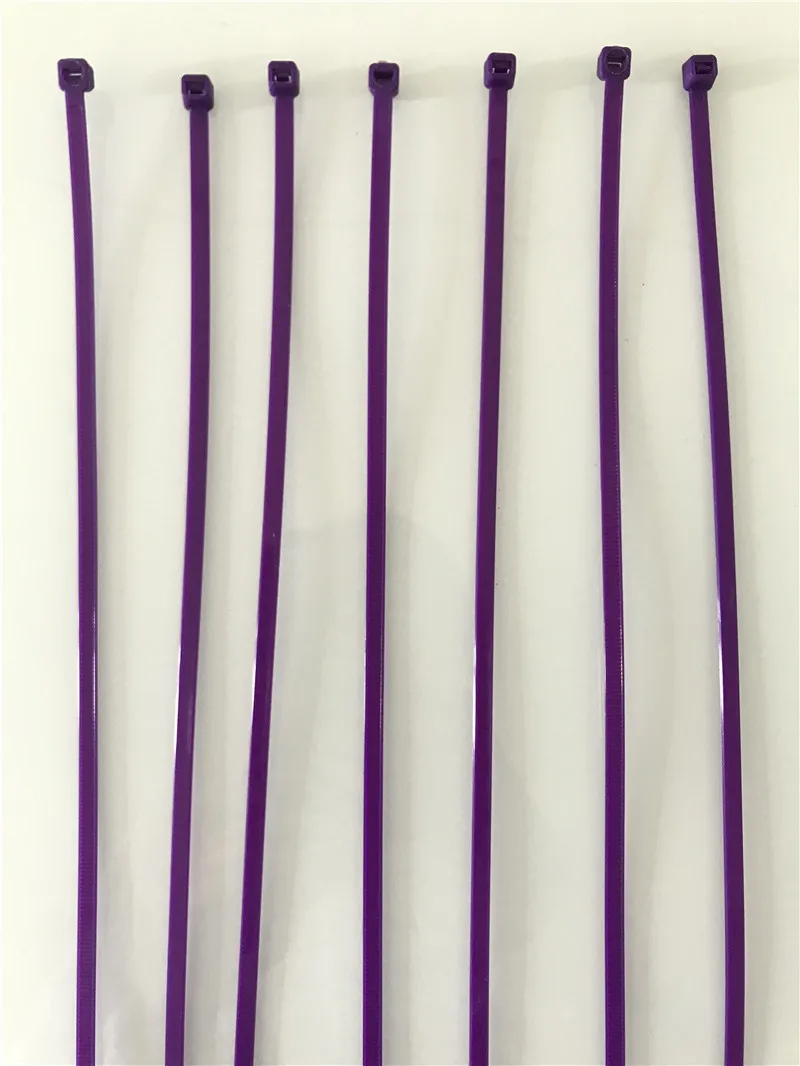 purple Xingo 4,8x300 мм самоблокирующиеся Нейлоновые кабельные стяжки 100 шт пластиковая цветная кабельная стяжка UL Rohs одобренная петля обертывания Связки - Цвет: purple