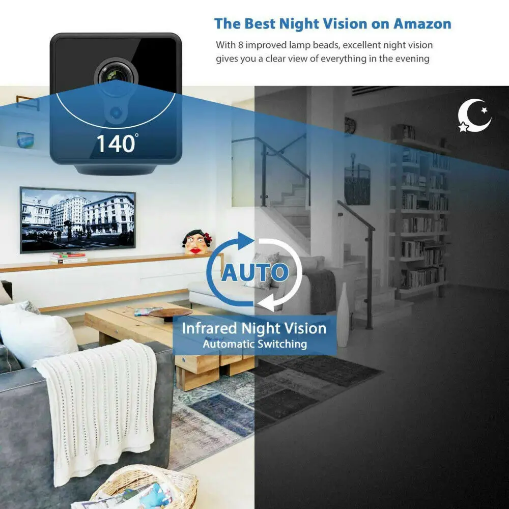 IP камера HD Mini WIF с магнитной функцией слот для SD карты умное обнаружение движения