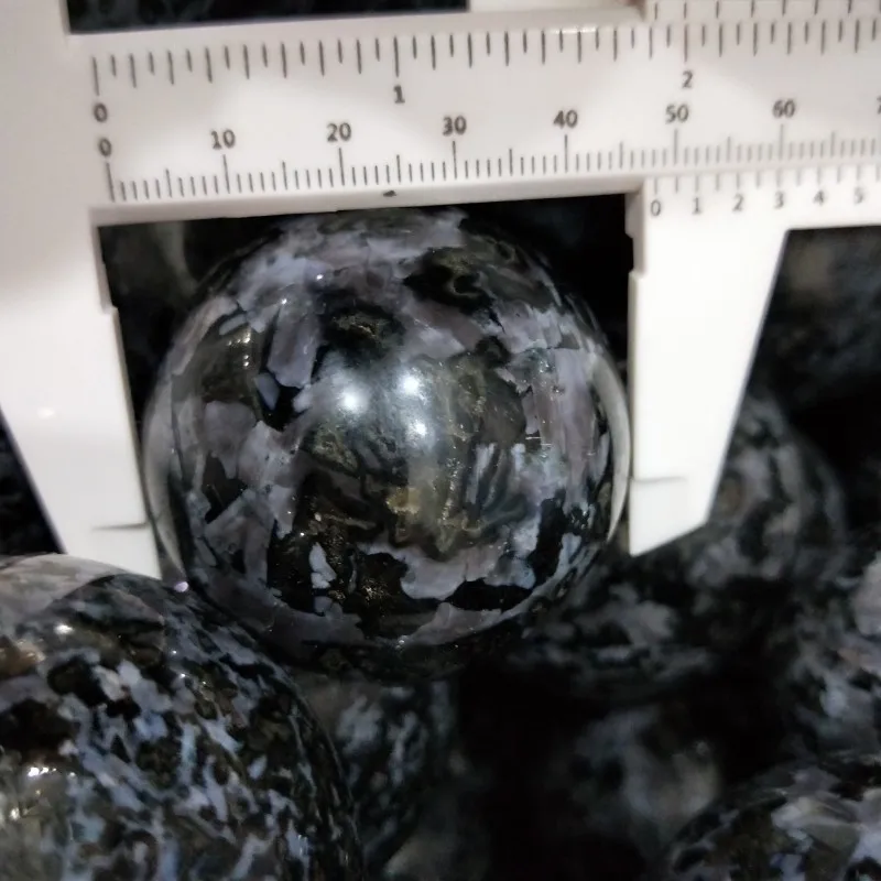 DHXYZB 45-55mm Natural gabbro sphere crystal Quartz Globe Ball Rock stone and Mineral Chakra Reiki Healing Home decoration Craft | Дом и сад