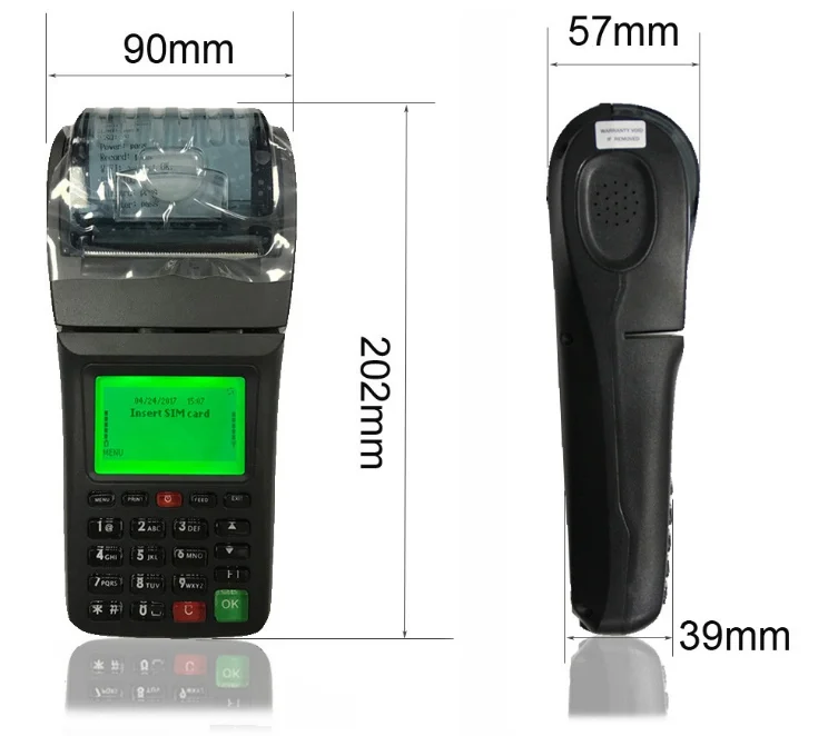 Мобильный POS принтер для оплаты купюр GPRS SMS заказа.|bill printer|sms printerpos printer |