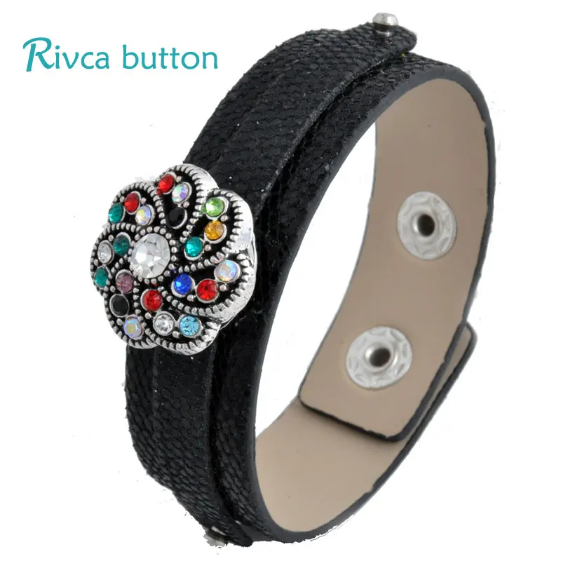 Хит оптовая продажа Европейский Панк 11 цветов очаровательный браслет манжета ПУ