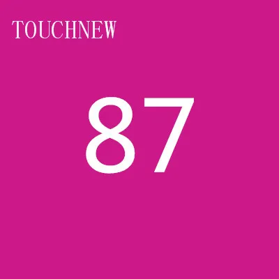 87 TOUCHNEW, 168 цветов, одиночные художественные маркеры, кисть, эскиз, на спиртовой основе, маркеры, двойная головка, манга, ручки для рисования, товары для рукоделия - Цвет: 87