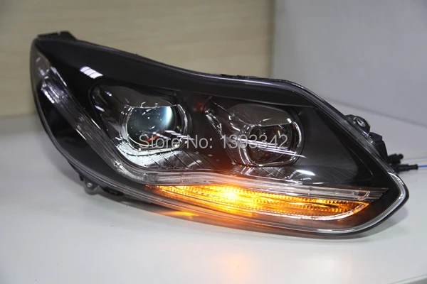 Для FORD для Focus 3 Светодиодные полосы Фары 2012- года V2 Стиль