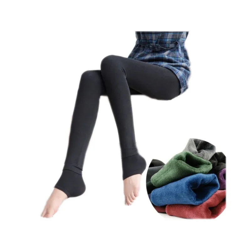 Зимние брюки для девочек подростков черные плотные теплые детские леггинсы|children