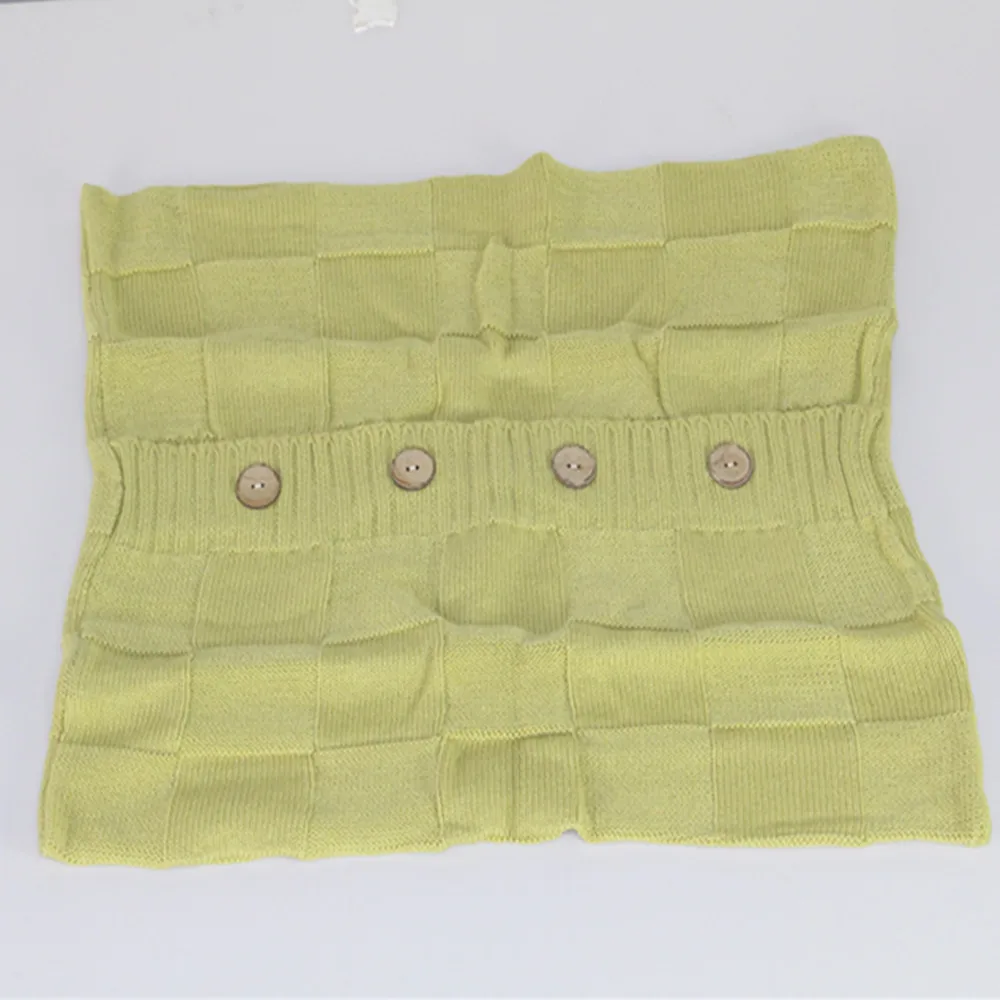 Cotton Knitted Decorative Cushion Cover Double-Cable Knitting Patterns Super Soft Square Warm Pillow Covers | Дом и сад