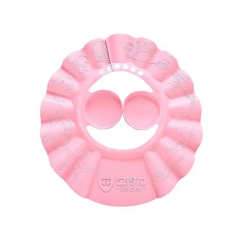 1 шт. шапочка для душа одноцветная Регулируемая мягкая купания с шампунем детей