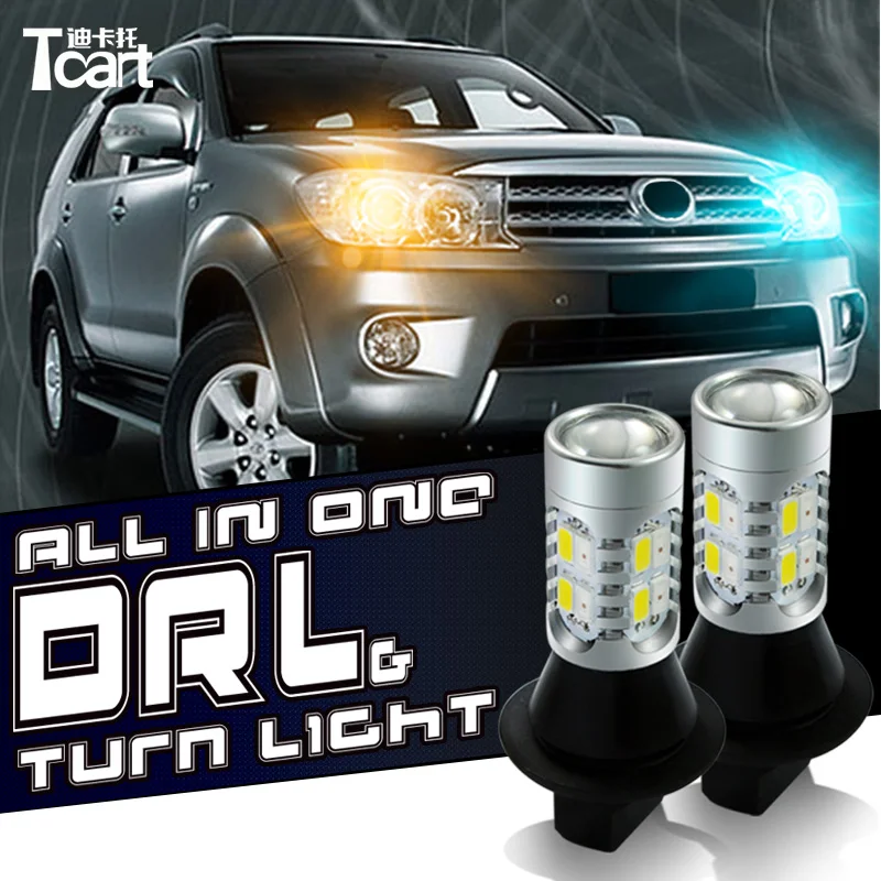 

Tcart для Nissan Juke DRL PY21W BAU15S дневные ходовые огни и Передние Сигналы поворота все в одном