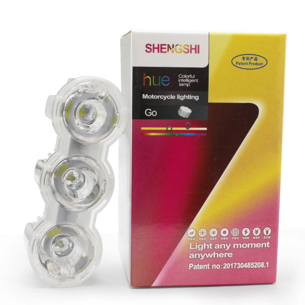 Современный автомобильный один ряд 3 xbulbs 12V DRL дневная ходовая лампа мотоцикла светодиодный светильник ting передние противотуманные фары светильник кронштейн атмосфера светильник s