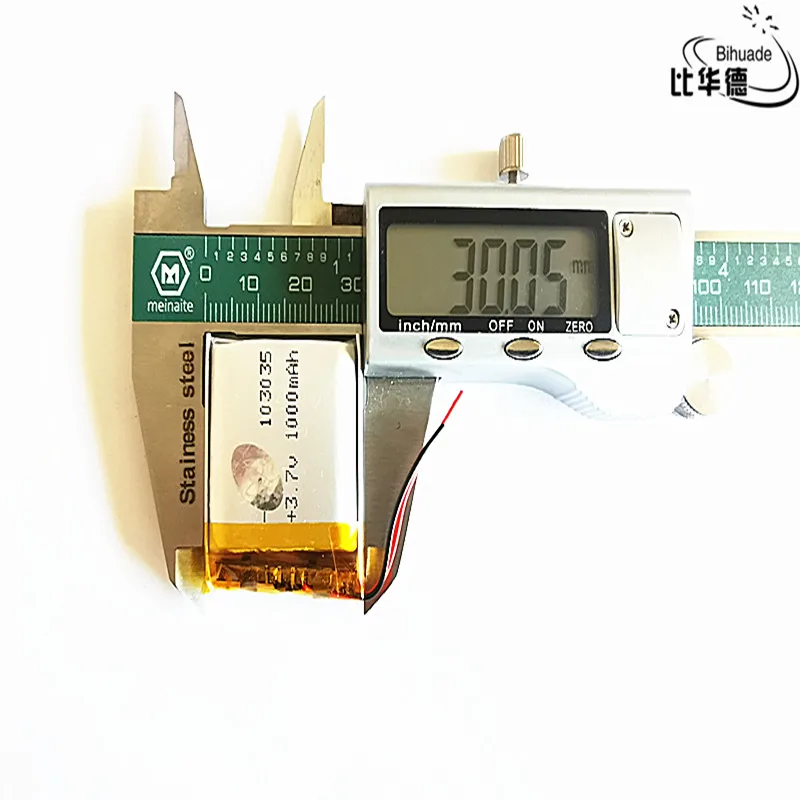 Литиевая батарея хорошего качества 3,7 V, 1000 мАч 103035 полимерный литий-ионный/литий-ионный аккумулятор для планшетного компьютера банка, gps, mp3, mp4