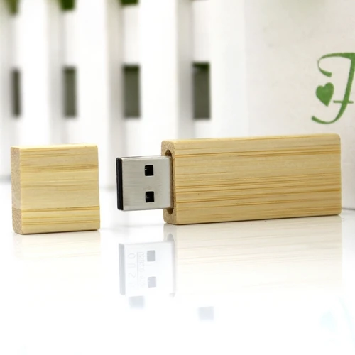 Высокое качество прямоугольная бамбуковая деревянная USB флэш накопитель 512 ГБ 16 32