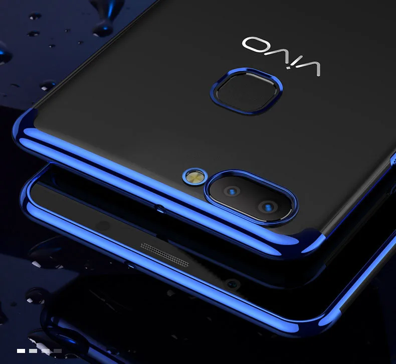 ДЛЯ Vivo Y71 чехол Роскошный ТПУ покрытие задняя крышка для vivo X21 V9 Y85 Y79 Y75 V7 Plus X20 X7 X7P X9