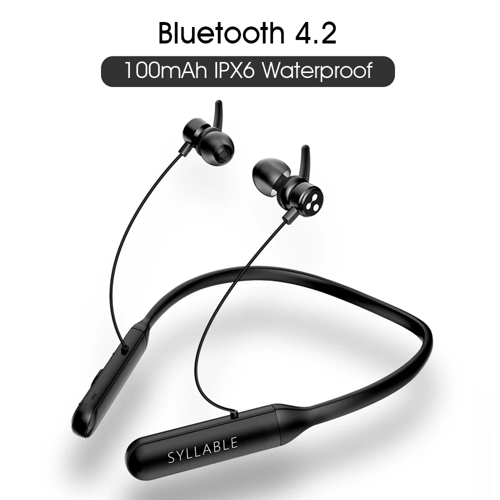 2020 оригинальные SYLLABLE Q3 Bluetooth V4.2 наушники 6 часов беспроводные стерео магнитные