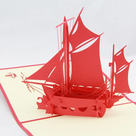 Гладкая поздравительная открытка/3D карта kirigami/открытки ручной работы подарок