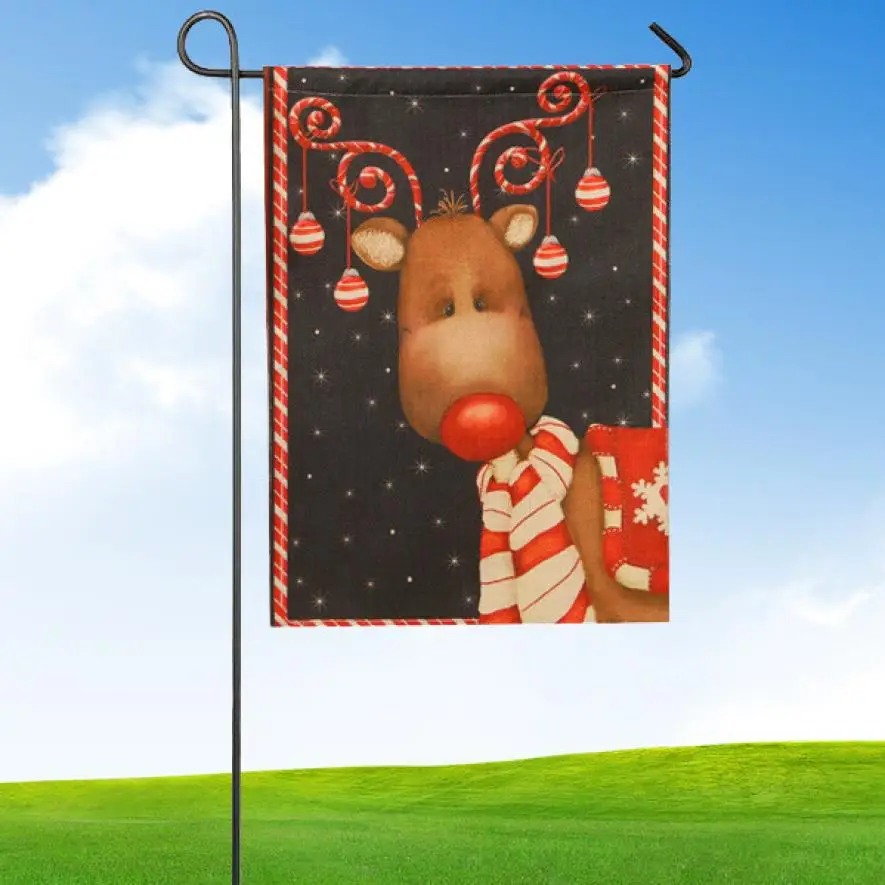 32*46cm Garden Flag Indoor Outdoor Home Decor Christmas Winter Snowflake Hot Sale Dropshipping @A | Дом и сад