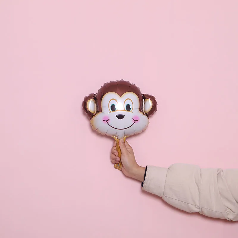 Mini Monkey STARLZMU 6 шт. 16 дюймов воздушные шарики в виде животных с днем рождения океан рыба Фольга шар День Рождения украшения Дети 1-й День рождения globos - Цвет: Mini Monkey