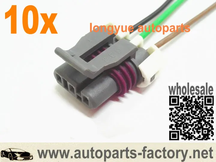 Longyue 10 шт. Датчик абсолютного давления в коллекторе проводной Разъем Pigtail LS1 LS2 LS6 12