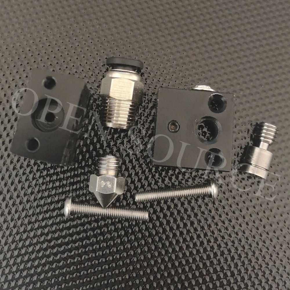 Микро Швейцарский клонированный цельнометаллический черный Hotend комплект/сопло из нержавеющей стали/титановый Тепловой разрыв F/Creality CR-10 3D-принтер