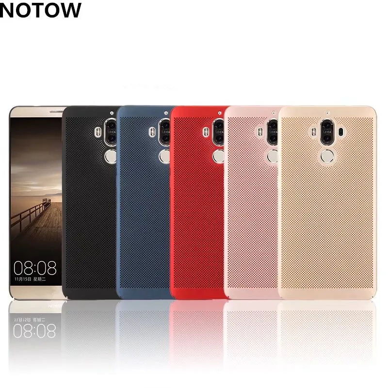 NOTOW NEW PC Hard shell Ultru-Thin honeycomb back cover heat sink cooling case for Hauwei Mate 9 phone |