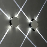 modern creative aisle round square wall lamp bedroom bedside corridor staircase hotel project led indoor light