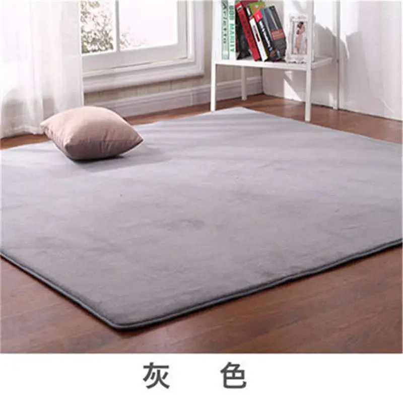 Однотонный ковер для гостиной чайного пола журнального столика напольный коврик