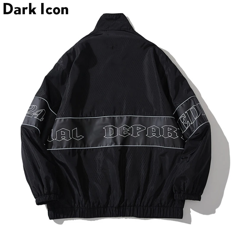 Ветрозащитная куртка Dark Icon в стиле пэчворк для мужчин и женщин куртки с