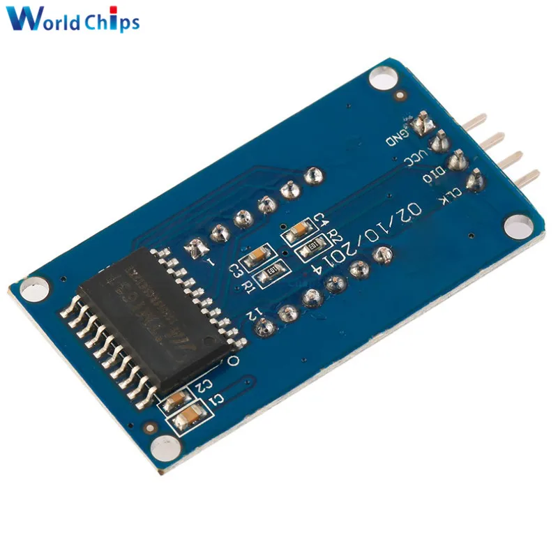 Модуль светодиодного дисплея TM1637 для arduino 7 сегментов 4 бита 0 36 дюйма часы красный