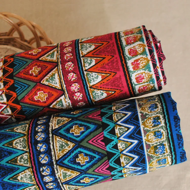 Ткань Льняная в этническом стиле 50*150 шт./партия|fabric for projection screen|fabric watchmaterial type |