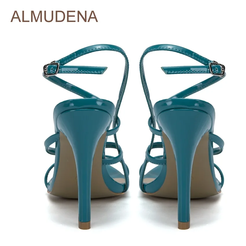 Изящные сандалии ALMUDENA для молодых девушек лакированные кожаные туфли на