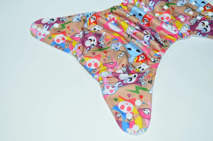 Adorable Fox Doll Print Washable Baby Cloth Diaper Nappy with 1PC Microfiber Insert FT77 | Мать и ребенок