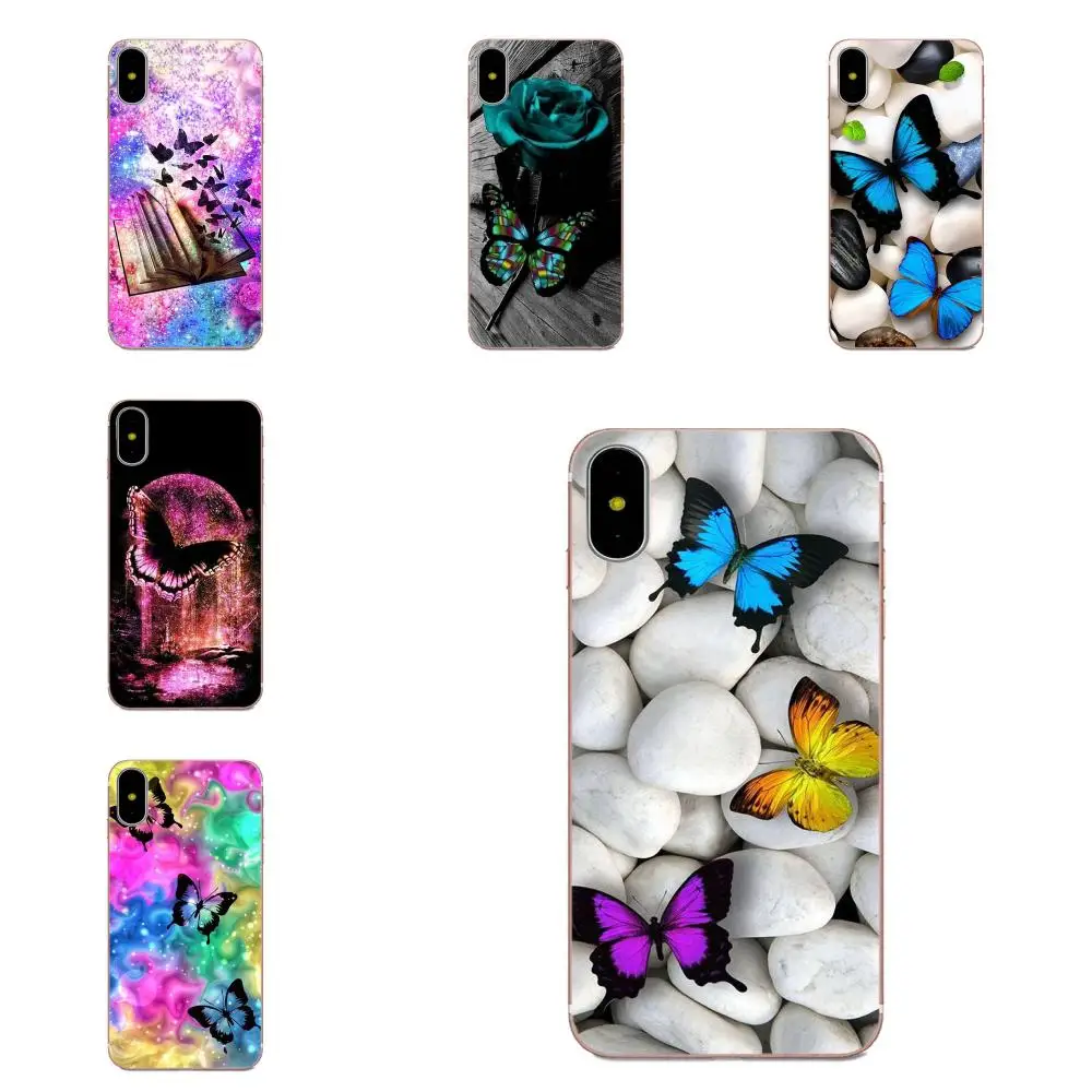 Красочные красивые цветы бабочки Diy рисунок ТПУ для Galaxy J1 J2 J3 J330 J4 J5 J6 J7 J730 J8 2015 2016