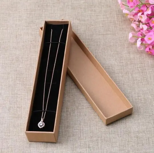 2016 новинка коробка для ожерелья из крафт-бумаги высокое качество 30 шт./лот