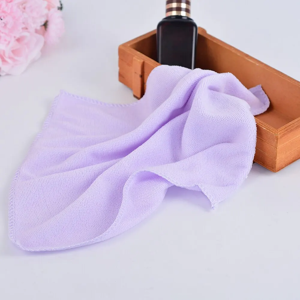 purple Сплошной цвет чистящее полотенце s полиэстер плюш микрофибра полотенце для мойки и сушки полотенца для мытья машины сильный толстый плюш A - Цвет: purple