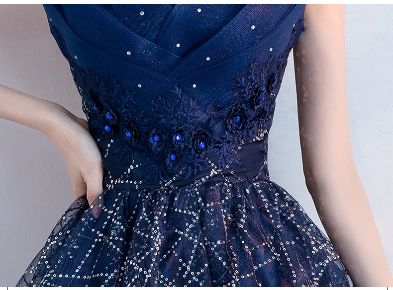 FOLOBE/элегантное Кружевное платье миди с открытыми плечами Vestidos Темно синие летние
