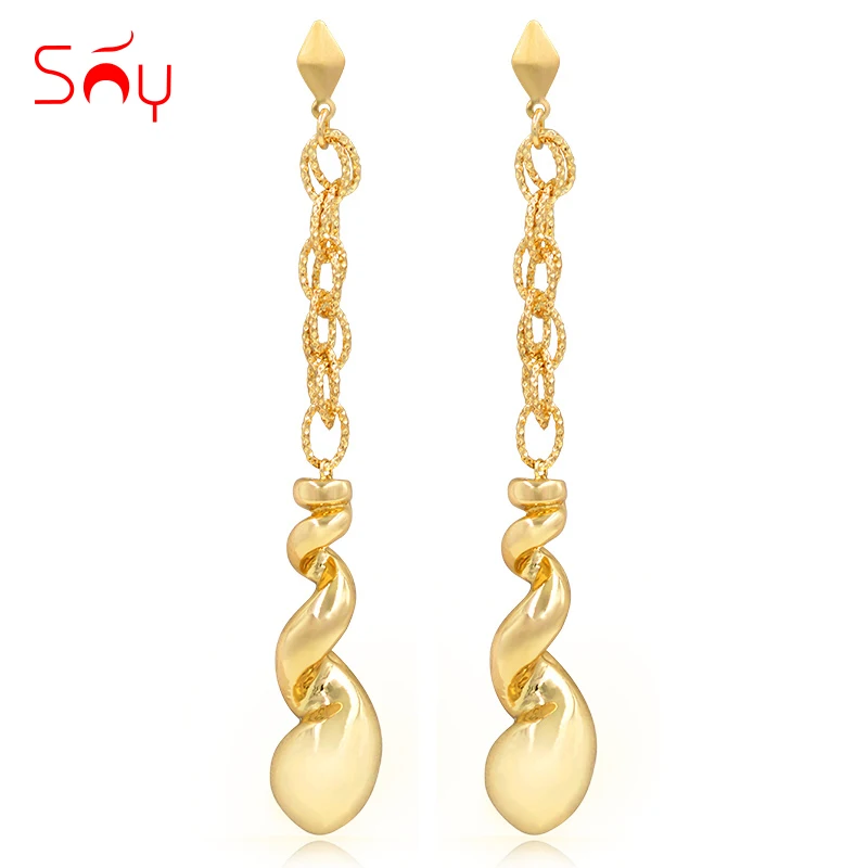 Ювелирные изделия Sunny Jewelry модные ювелирные 2021 длинные висячие женские серьги из