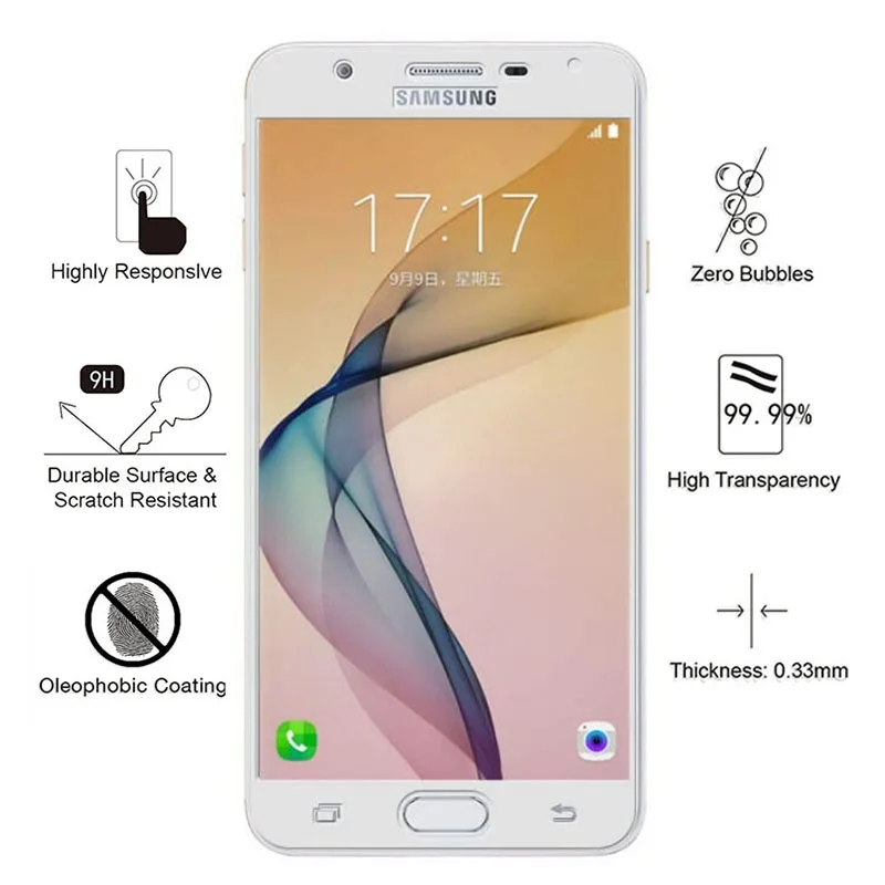 Защитное стекло для Samsung J5 2016 J3 J7 6 J2 Prime закаленное защиты экрана на Galaxy J 3 5 7 2 J52016