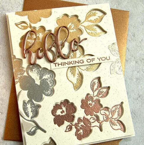 Новые матовые цветочный сад прозрачный силиконовый Stamp Set DIY