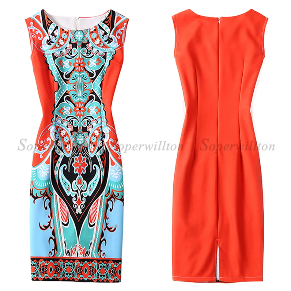Новинка, летнее женское платье, Vestido, сексуальные платья для работы, Moda Roupas Feminina, с принтом, вечерние платья с О-образным вырезом