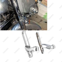 tunkuito 2 pcs motorcycle chrome accessories lighting brackets for street glide frame parts 2006 2016