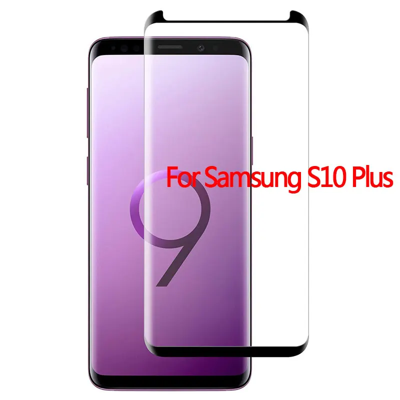 Изогнутое закаленное стекло Suntaiho для samsung Galaxy A50 s8 S9 S10 S10 plus S7 edge Защитная пленка для samsung Note 8 9 S10E - Цвет: For Samsung S10plus