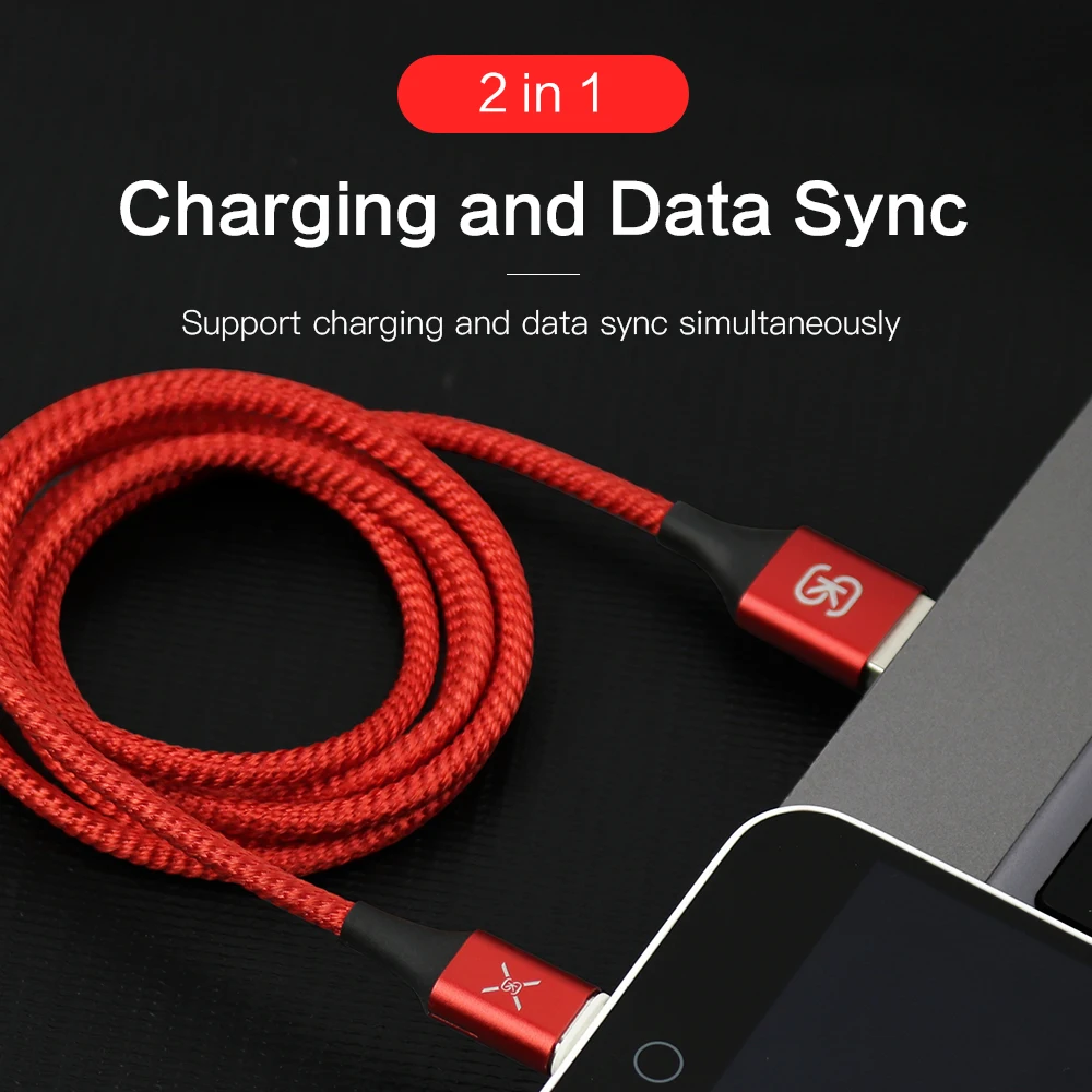 2 упак. SIKAI Новый Магнитный оплетеный нейлоновый Дата-кабель Магнит Micro usb Android USB C