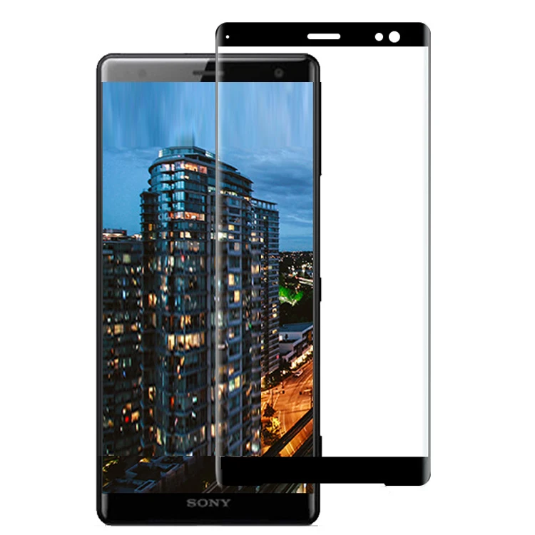 Защитное стекло закаленное с полным покрытием для Sony Xperia XZ3|Защитные стёкла и
